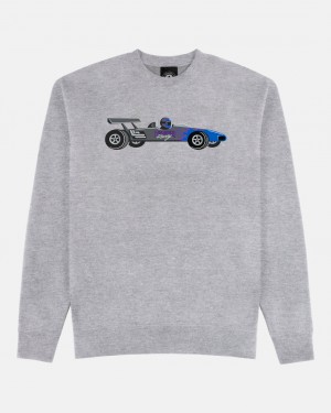 Crewneck Thrasher Magazine Racecar Crewneck Grises | YJL-413785