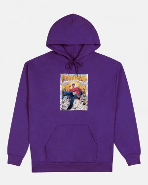 Hoodies Thrasher Magazine Brian Anderson SOTY Cover Hoodie Morados | GXI-896427