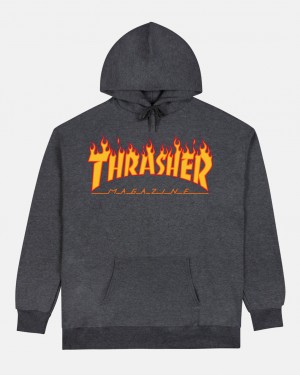 Hoodies Thrasher Magazine Flame Hoodie Azules | VSJ-567318