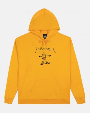 Hoodies Thrasher Magazine Gonz Hoodie Dorados | JBZ-185063