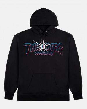 Hoodies Thrasher Magazine Nova Hoodie Negros | DMH-596740