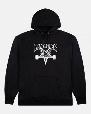 Hoodies Thrasher Magazine Skategoat Hoodie Negros | VQE-652439