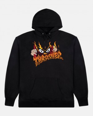 Hoodies Thrasher Magazine Sucka Free By Neckface Hoodie Negros | QIL-619584