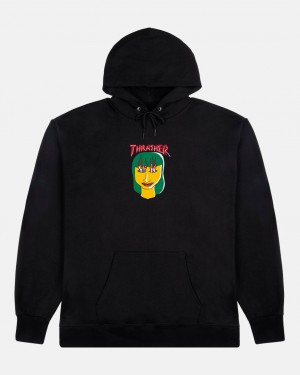Hoodies Thrasher Magazine Talk Shit By Gonz Hoodie Negros | CJO-314652