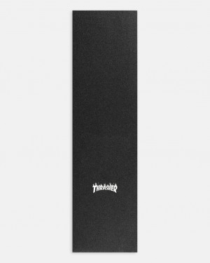 Other Thrasher Magazine Mob Grip x Thrasher Laser Cut Griptape Grip Tape Negros | SUQ-084672