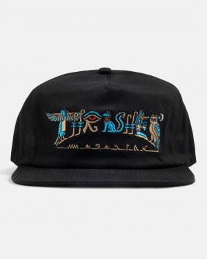 Sombreros Thrasher Magazine Hieroglyphic Snapback Negros | FWK-319804