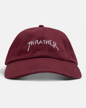 Sombreros Thrasher Magazine New Religion Old Timer Hat Vino Granate | RLS-089613
