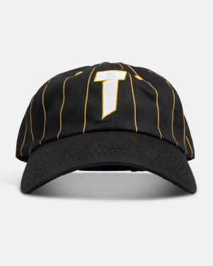 Sombreros Thrasher Magazine Pinstripe T Old Timer Hat Negros Amarillos | FJV-748126