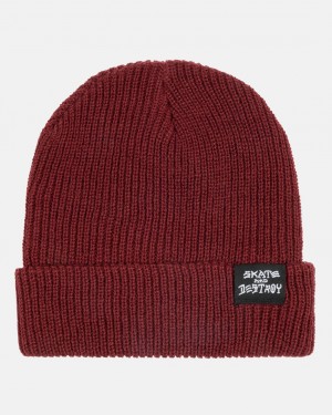 Sombreros Thrasher Magazine Skate and Destroy Beanie Vino Granate | AIF-297106