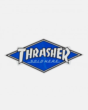 Stickers Thrasher Magazine Authorized Dealer Sticker Azules | DGC-813704
