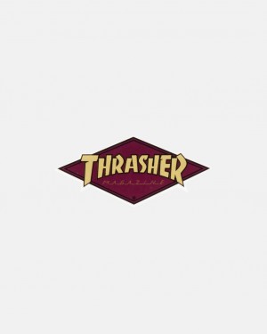 Stickers Thrasher Magazine Diamond Sticker Vino Granate | CRA-876049