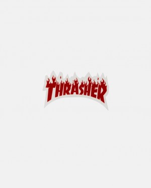Stickers Thrasher Magazine Flame Die Cut Sticker Rojos | ZYD-470351
