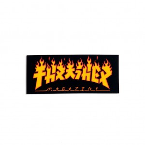 Stickers Thrasher Magazine Godzilla Flame Sticker (25 Pack) Negros | MFB-546178