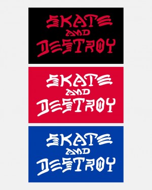 Stickers Thrasher Magazine Skate and Destroy (Medium) Sticker (25 Pack) Multi | TGV-543820