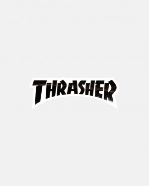 Stickers Thrasher Magazine Thrasher Die Cut Sticker Negros | OVH-820163