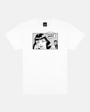 T-Shirts Thrasher Magazine Boyfriend T-Shirt Blancos | PBU-958230