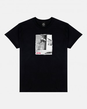 T-Shirts Thrasher Magazine Carrol Kickflip T-Shirt Negros | NVL-236857