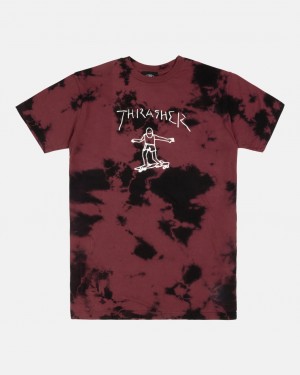 T-Shirts Thrasher Magazine Gonz T-Shirt Vino | KER-387901