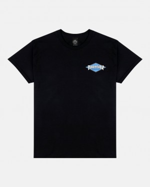 T-Shirts Thrasher Magazine Little Diamond T-Shirt Negros | QRA-256381