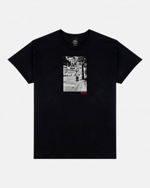 T-Shirts Thrasher Magazine Noah Hills T-Shirt Negros | XPK-735864