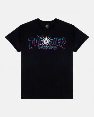 T-Shirts Thrasher Magazine Nova T-Shirt Negros | MLG-531762