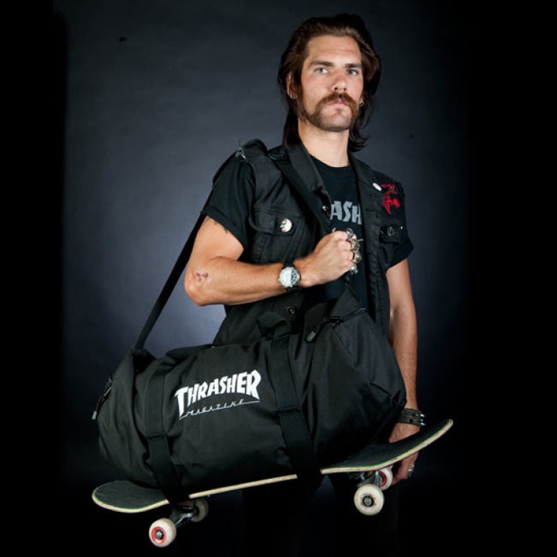 Bolsas Thrasher Magazine Thrasher Duffel Negros | WQG-845913