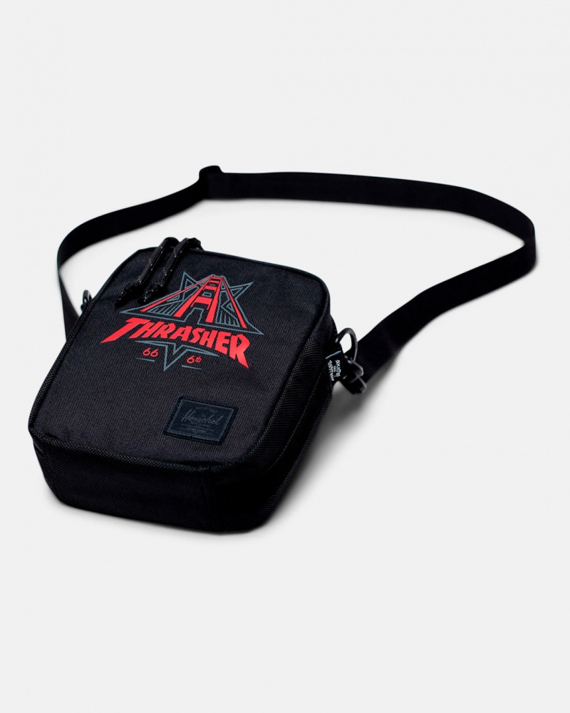 Bolsas Thrasher Magazine Thrasher X Herschel Sachel Bag Negros | MBW-853217