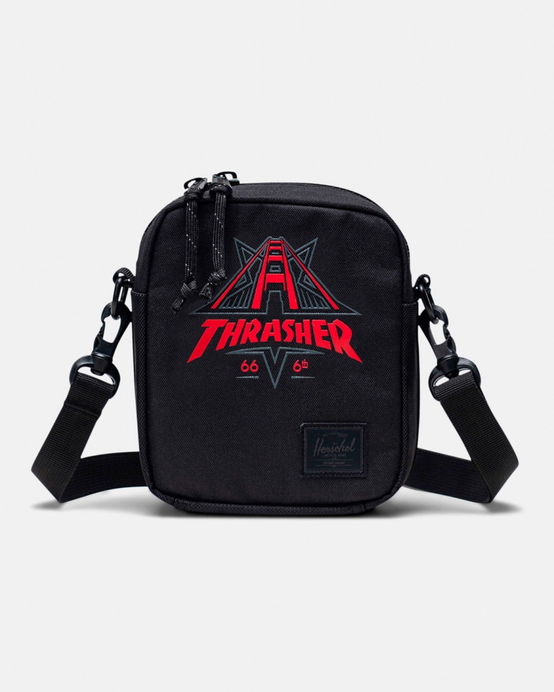 Bolsas Thrasher Magazine Thrasher X Herschel Sachel Bag Negros | MBW-853217