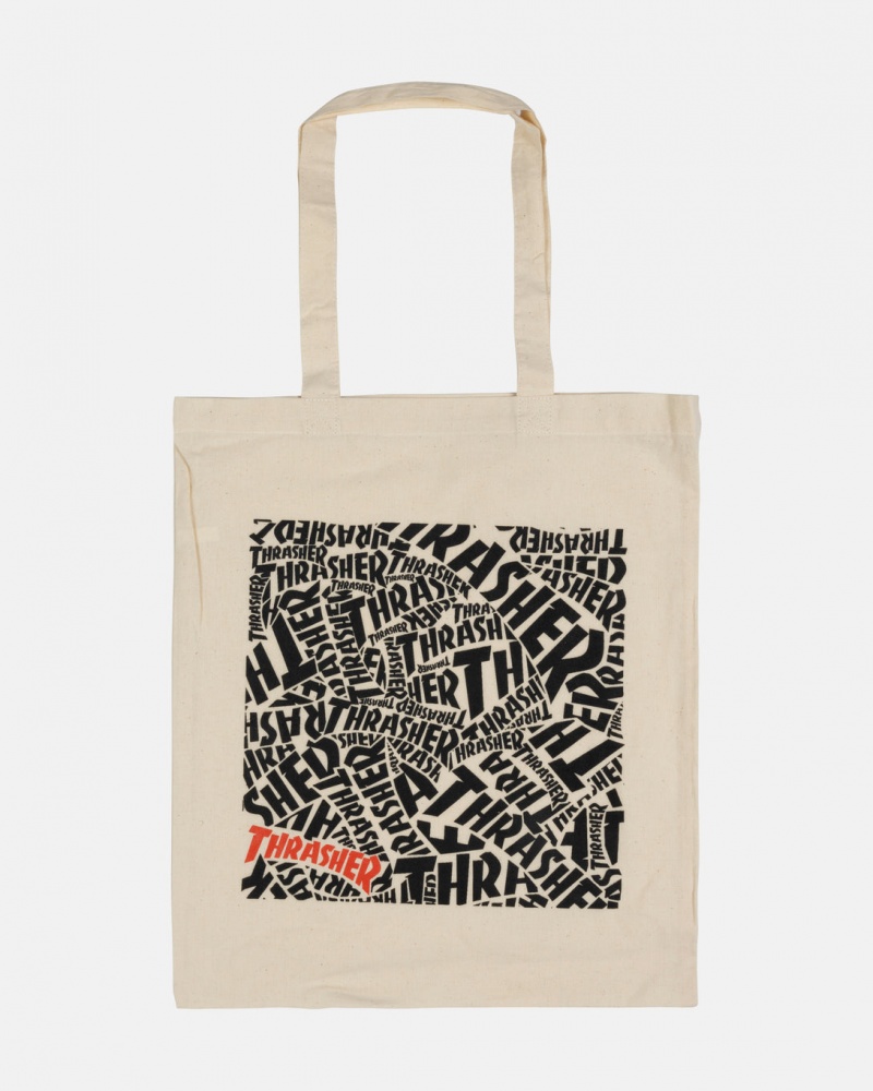 Bolsas Thrasher Magazine Whatever Tote Bag Natural | DAF-569014