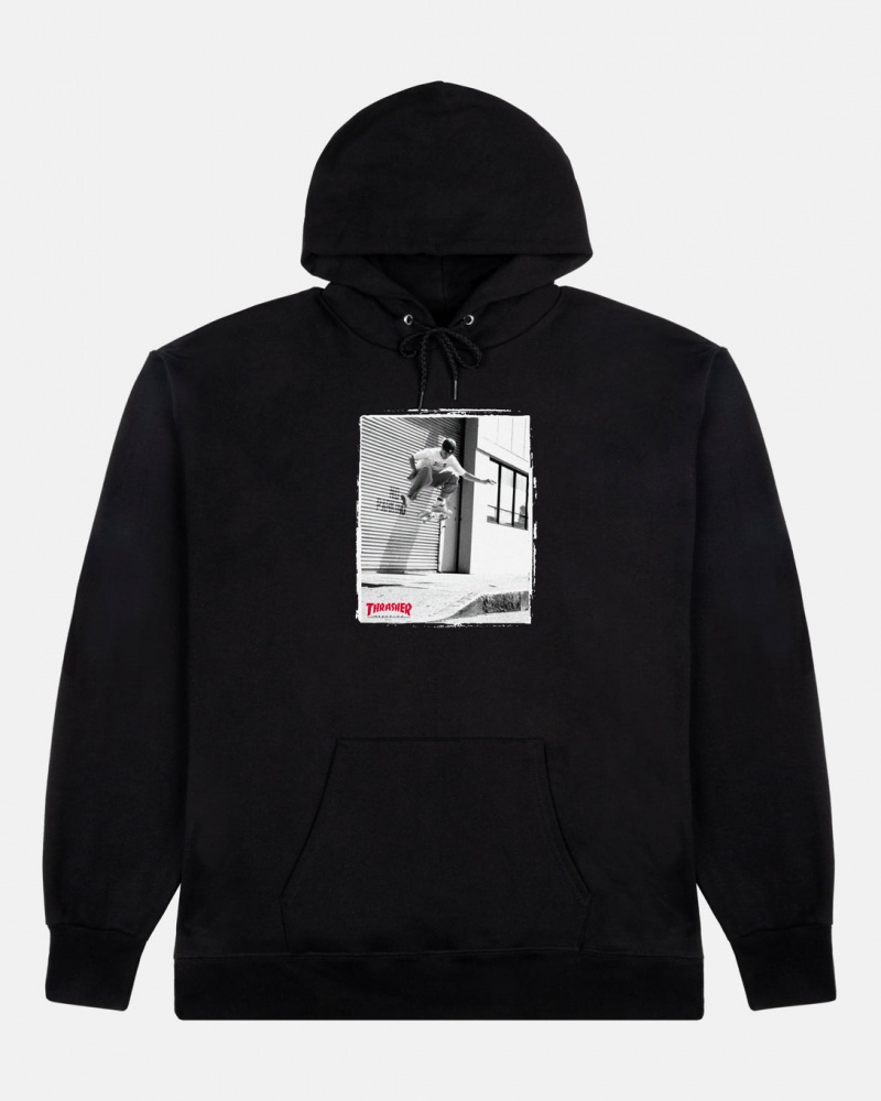 Hoodies Thrasher Magazine Carrol Kickflip Hoodie Negros | YJC-964731