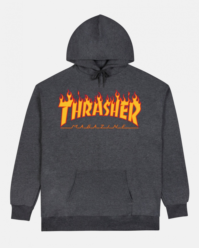 Hoodies Thrasher Magazine Flame Hoodie Azules | VSJ-567318