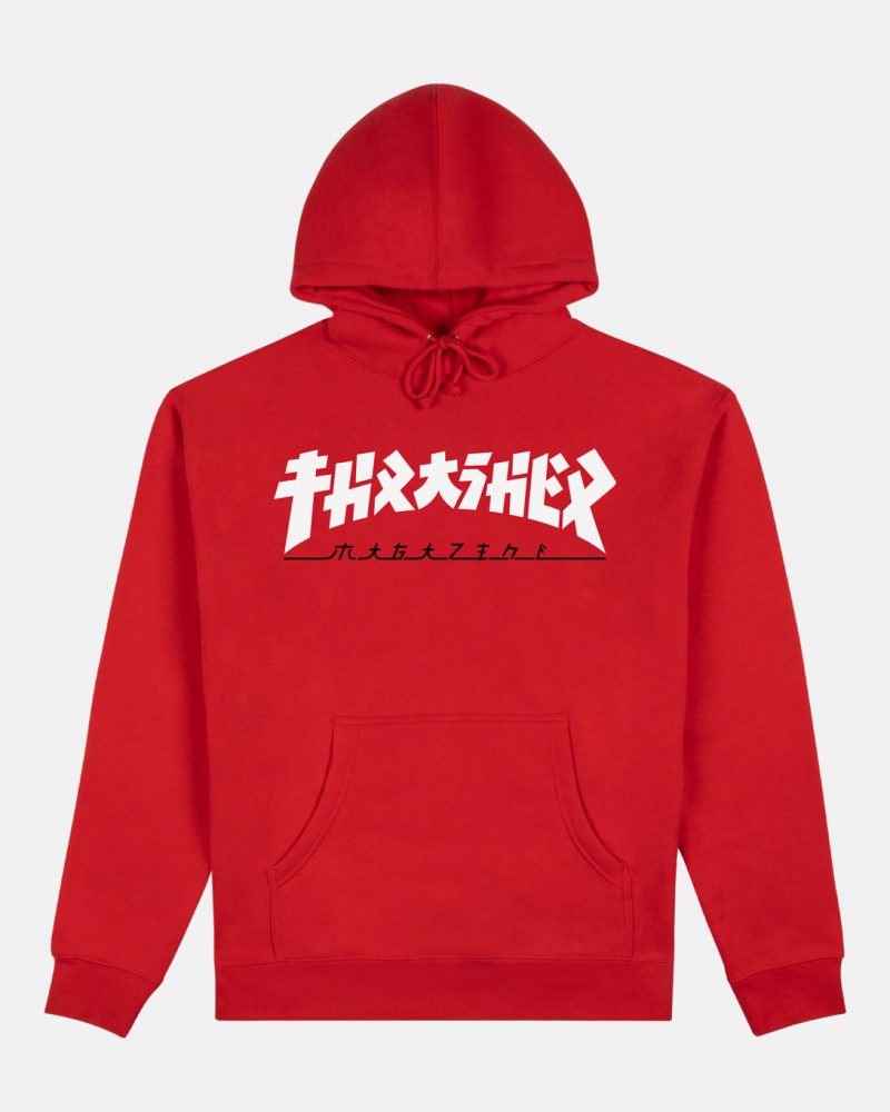 Hoodies Thrasher Magazine Godzilla Hoodie Rojos | BIZ-574980