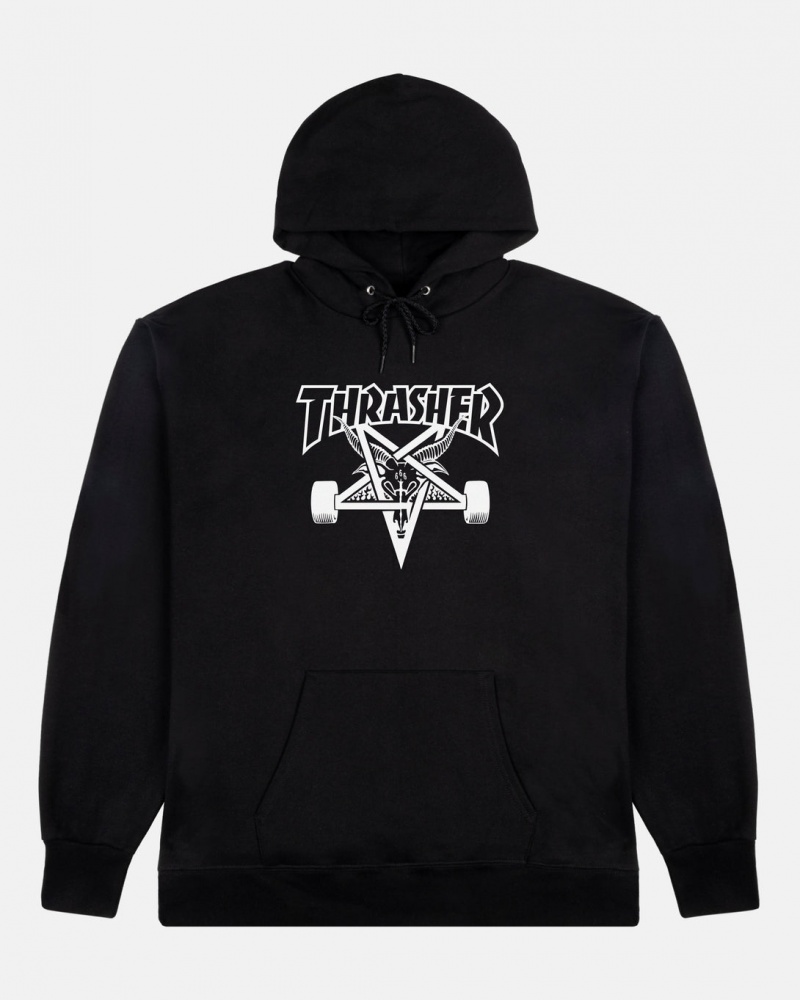 Hoodies Thrasher Magazine Skategoat Hoodie Negros | VQE-652439