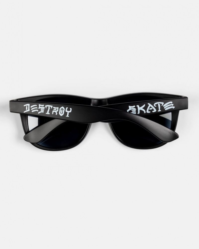Lentes de Sol Thrasher Magazine Skate And Destroy Accessories Negros | HRU-720654