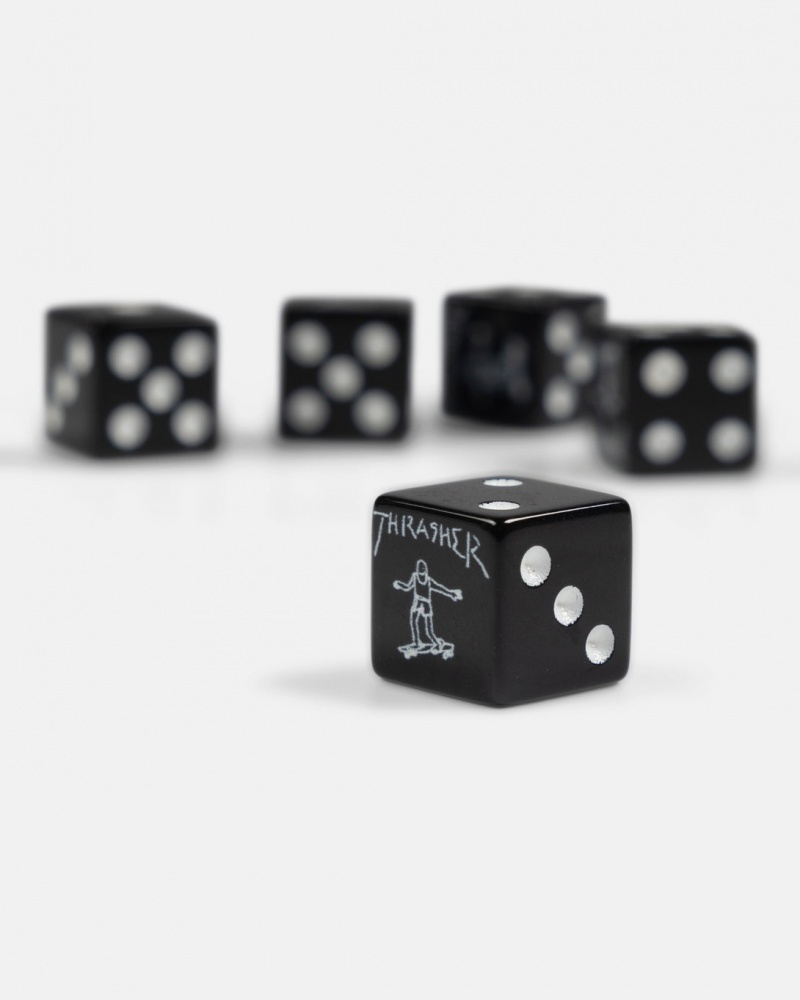 Other Thrasher Magazine Gonz Dice Set Negros | GFW-925134