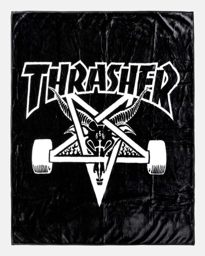 Other Thrasher Magazine Skategoat Blanket Negros | IMC-253106