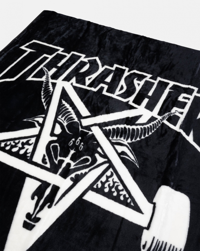 Other Thrasher Magazine Skategoat Blanket Negros | IMC-253106