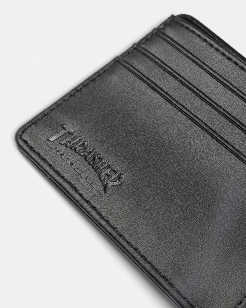 Other Thrasher Magazine Skategoat Cuero Bi-Fold Wallet Negros | VWR-047926