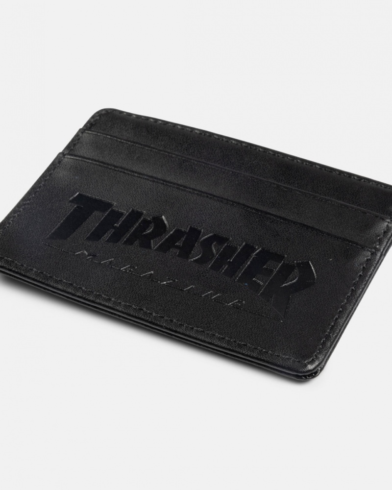 Other Thrasher Magazine Thrasher Cuero Card Wallet Negros | JCU-865017