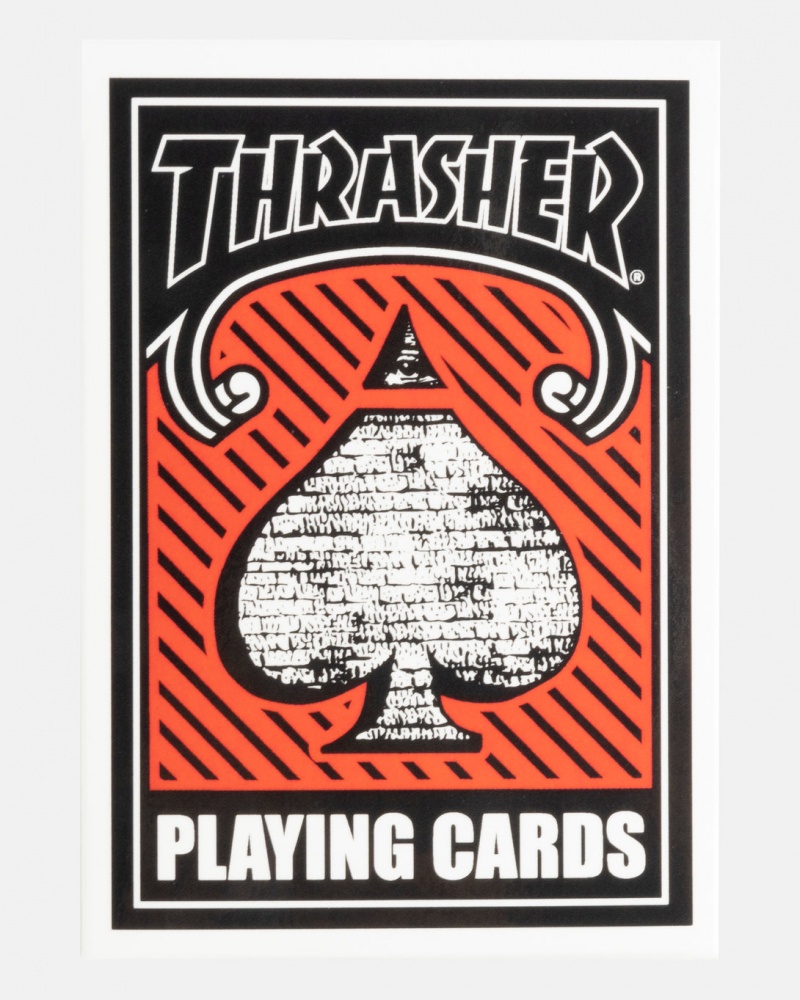 Other Thrasher Magazine Thrasher Playing Cards Negros Rojos | TWH-275143