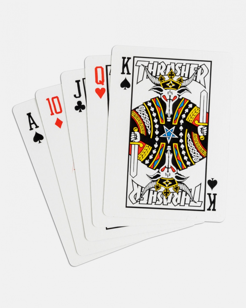 Other Thrasher Magazine Thrasher Playing Cards Negros Rojos | TWH-275143