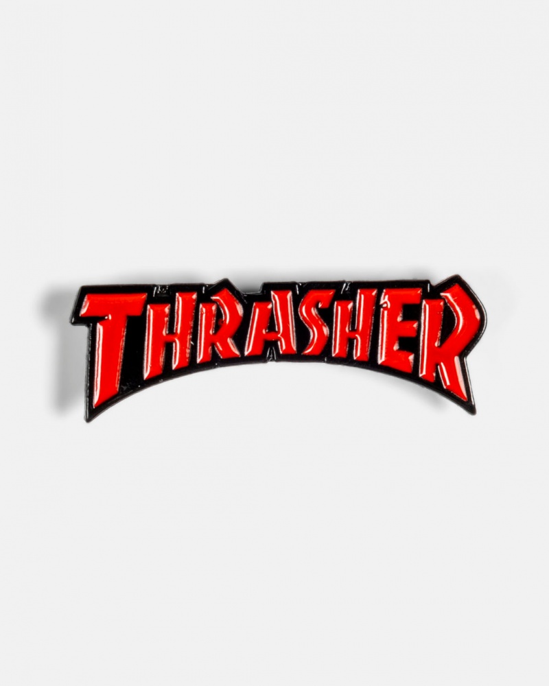 Pins & Patches Thrasher Magazine Thrasher Lapel Pin Rojos | YTH-521846