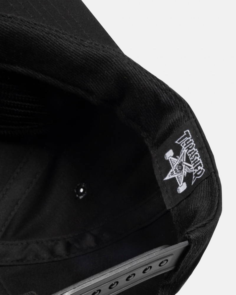 Sombreros Thrasher Magazine Brick Snapback Negros | NYO-257039