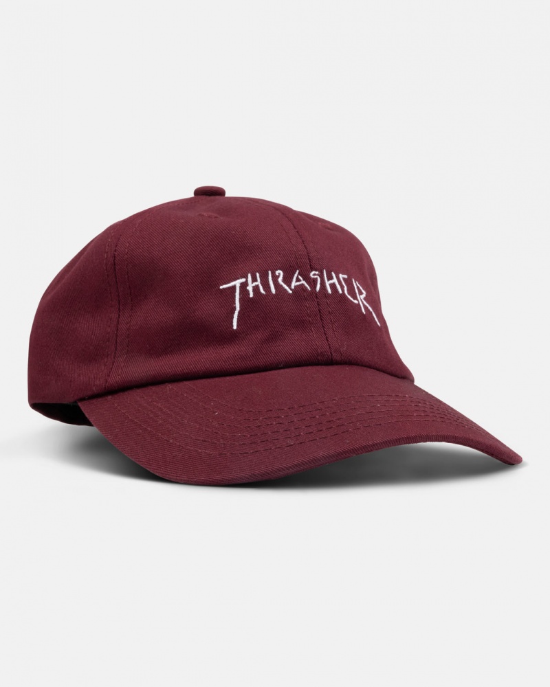 Sombreros Thrasher Magazine New Religion Old Timer Hat Vino Granate | RLS-089613