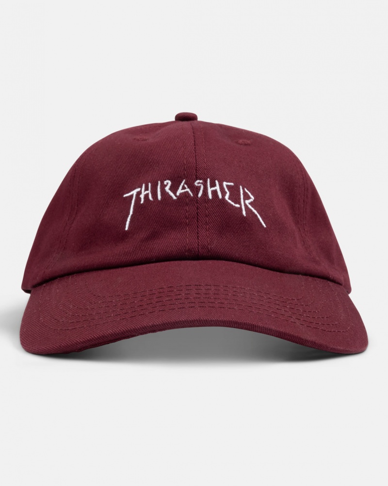 Sombreros Thrasher Magazine New Religion Old Timer Hat Vino Granate | RLS-089613