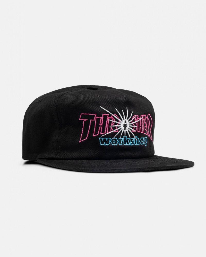 Sombreros Thrasher Magazine Nova Snapback Negros | RBI-421865