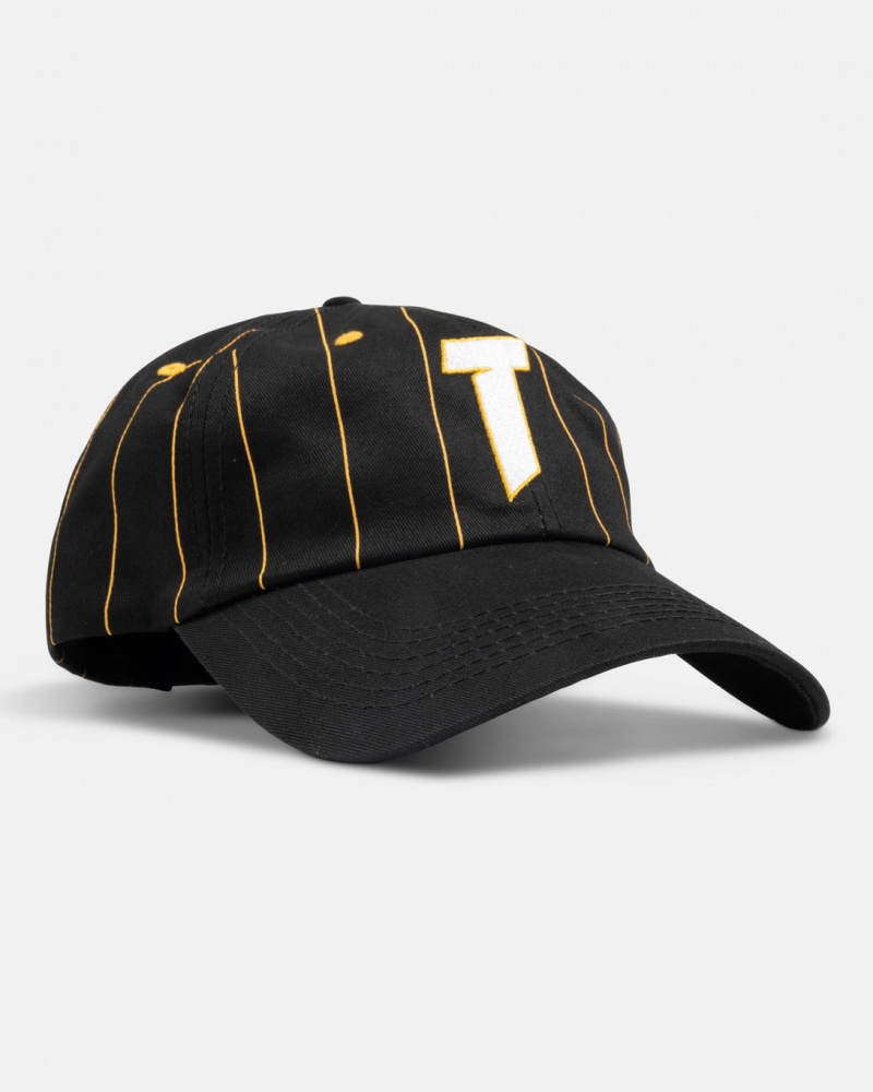 Sombreros Thrasher Magazine Pinstripe T Old Timer Hat Negros Amarillos | FJV-748126