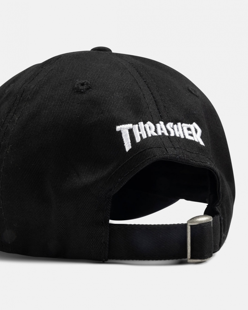 Sombreros Thrasher Magazine Skategoat Redux Old Timer Hat Negros | KBZ-948753