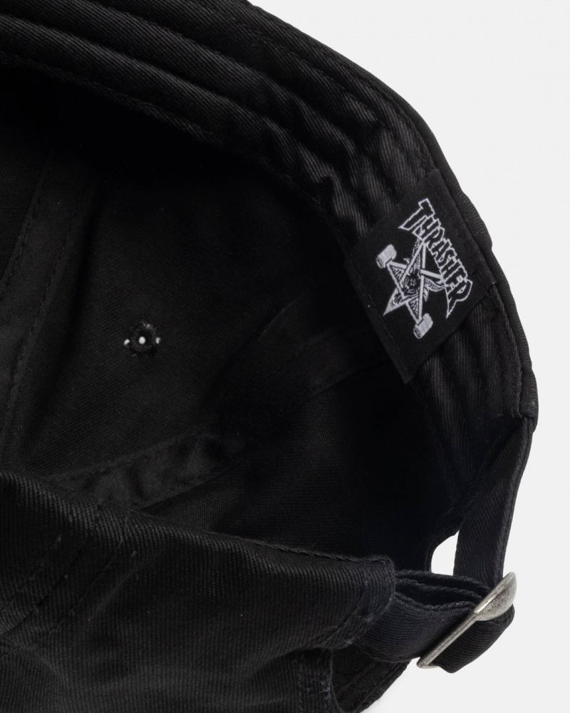 Sombreros Thrasher Magazine Skategoat Redux Old Timer Hat Negros | KBZ-948753