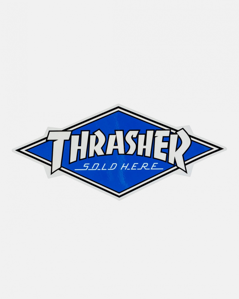 Stickers Thrasher Magazine Authorized Dealer Sticker Azules | DGC-813704